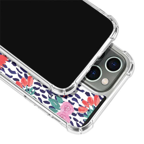 Bouffants and Broken Hearts Bouquets Print iPhone 14 Pro Clear Case